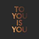 To You is You Brown T-shirt