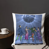 At the Club Throw Pillow Cover