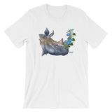 Beautiful Beast: Rhino with Morning Glories T-shirt