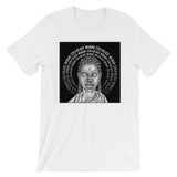 Black Woman Zen in Black T-Shirt