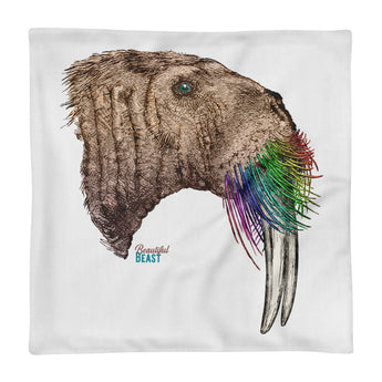 Beautiful Beast: Walrus Throw Pillow Case