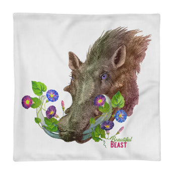 Beautiful Beast: Warthog Throw Pillow Case